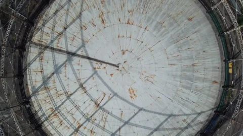 Gas Storage Drone Shot 库存影片 235197319
