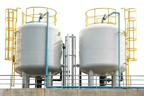 Gas storage tank Stock Photos