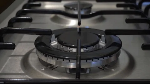 Gas Stove Burning Stock Footage 126694915