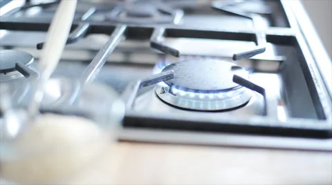Gas stove flame Stock Footage 63304640