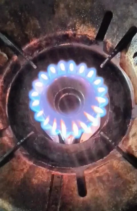 Gas stove flame Stock Footage 307191717