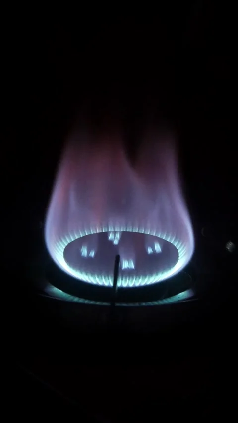 Gas stove flame Stock Footage 317287003