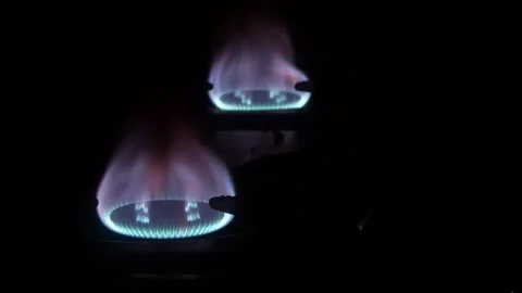 Gas stove flame Stock Footage 317287014