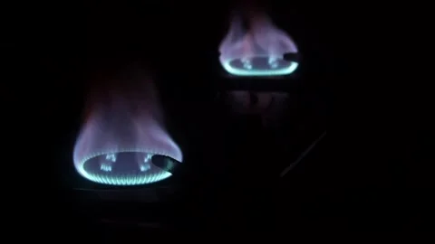 Gas stove flame Stock Footage 317287058