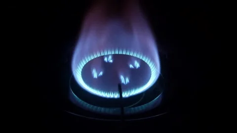 Gas stove flame Stock Footage 317287070