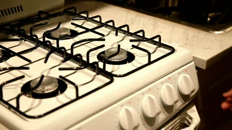 Gas Stove Stock Footage 645488