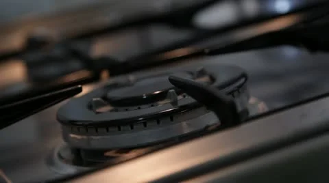 Gas Stove Stock Footage 10728338