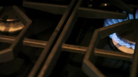 Gas stove Stock Footage 32043677