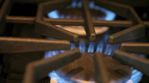 Gas stove Stock Footage 32044394