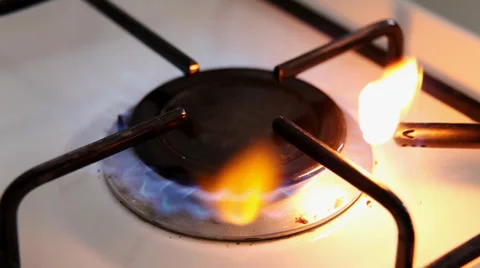 Gas stove Stock Footage 36185634