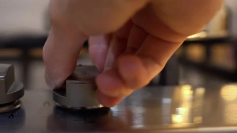 Gas stove Stock Footage 144666947
