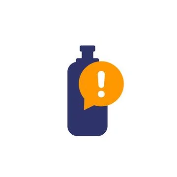Gas tank warning icon on white Stock Illustration