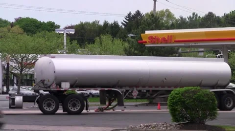 Gas tanker 2 Stock Footage 8556461