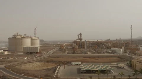 Gas Tanker Loading In Terminal Stock Footage 63201882