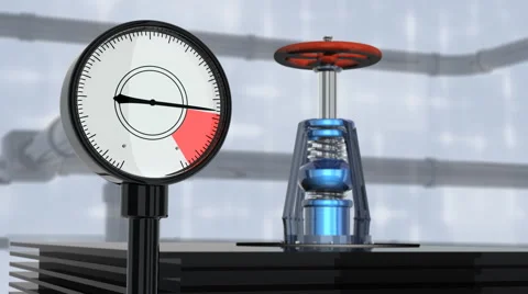 Gas tap with manometer Видео 1543983