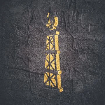 Gas tower icon. Stock Illustration