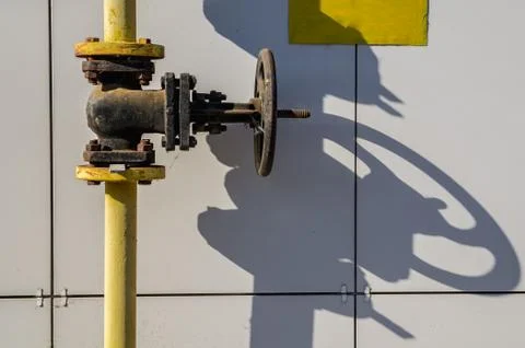 Gas valve Foto stock