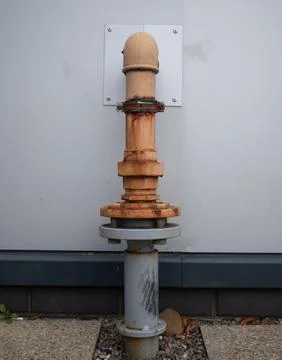Gas Vent Pipe 스톡 사진