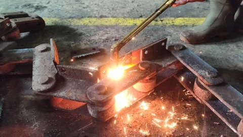 Gas welding blenders Stock Footage 260351709