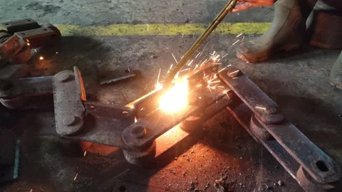 Gas welding blenders Stock Footage 260351734