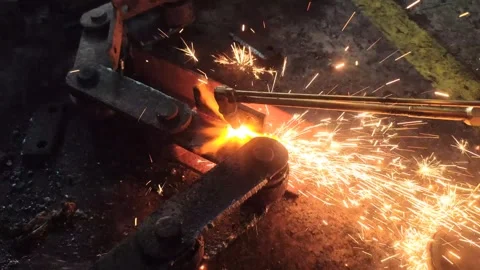 Gas welding blenders Stock Footage 260351754