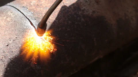 Gas welding Stock Footage 1016820