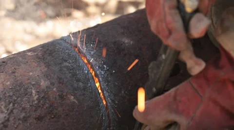 Gas welding Stock Footage 1016998