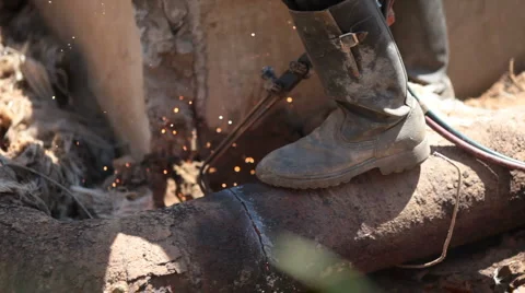 Gas welding Stock Footage 1017102