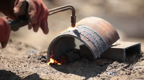 Gas welding Stock Footage 1017227