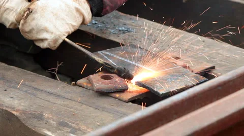 Gas welding Stock Footage 1018141