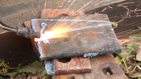 Gas welding Stock Footage 1018214