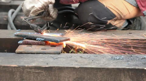 Gas welding Stock Footage 1018441