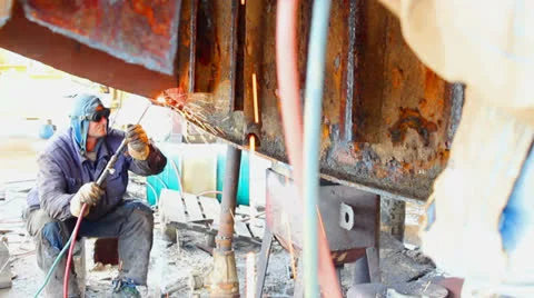 Gas welding Stock Footage