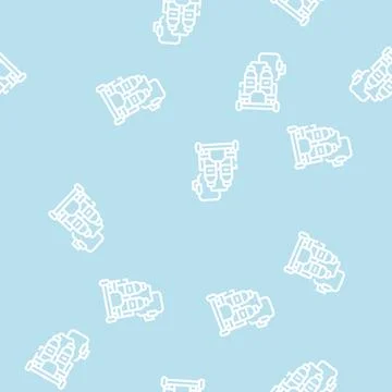 Gas welding line vector seamless pattern 스톡 일러스트