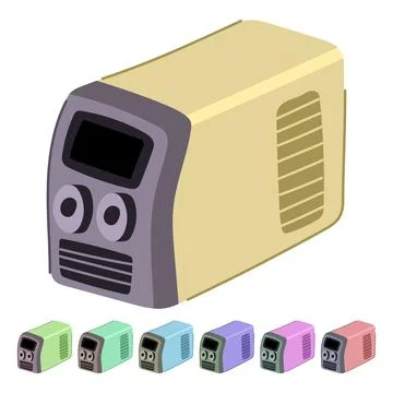 Gas welding machine vector cartoon graphic Stock Illustration