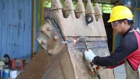 Gas welding, oxy-fuel cutting are processes that use fuel gases and oxygen .. Stock Footage 336942597