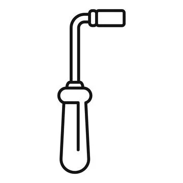 Gas welding torch icon representing metal work and flame Illustrazione stock