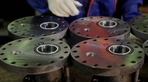 Gas Wellhead tree equipment production Vídeos de archivo 59721295