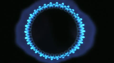 Gas_flame_from_above_1 Stock Footage 11610617