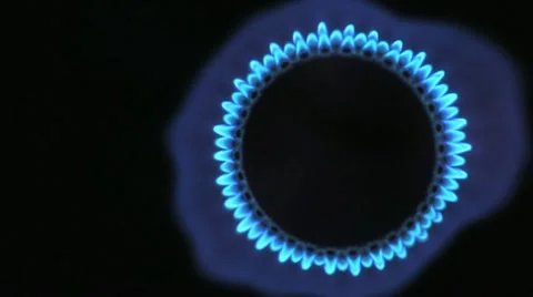 Gas_flame_from_above_2 Stock Footage 11610623