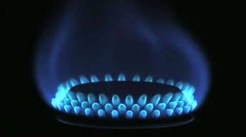 Gas_flame_pan_1 Stock Footage 11610667