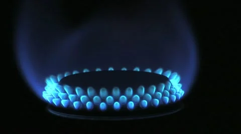 Gas_flame_tilt_turn_1 Stock Footage 11610738