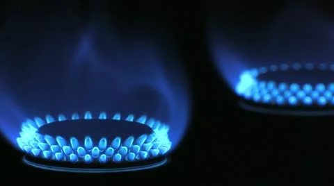 Gas_flames_two_focus_pull_1 Stock Footage 11610788