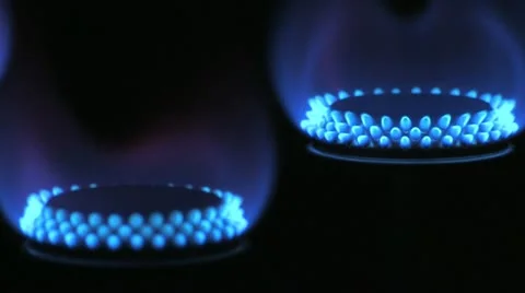 Gas_flames_two_focus_pull_2 Stock-Footage 11610791