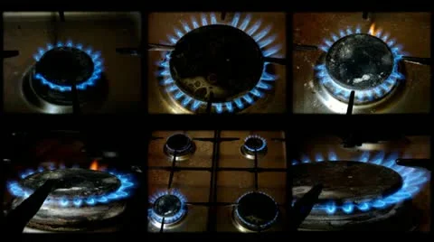 Gasfire Stock Footage 10885429