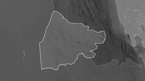 Gash Barka, Eritrea, extruded. Grayscale Stock Footage 241168176