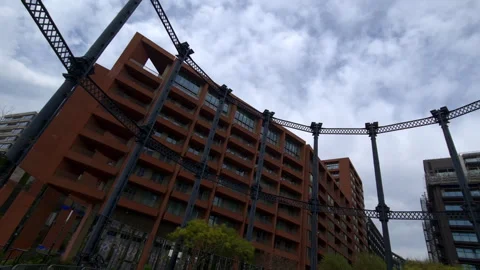 Gasholder Park overhead view. Stock Footage 240735438