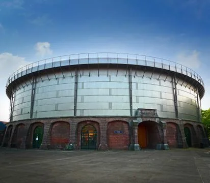 Gashouder building Foto stock