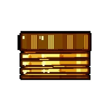 Gasket metall bottle cap pixel art vector illustration Stock Illustration