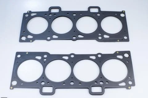 Gaskets for the motor of the car of different sizes. Stock Illustration